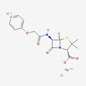 molecular formula C16H17ClHgN2O5S B585489 Hg-Pen V CAS No. 144022-51-5