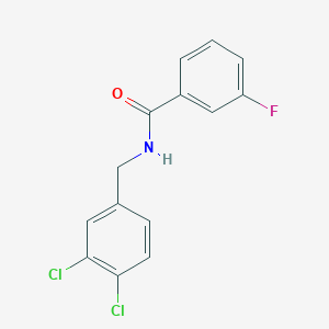 molecular formula C14H10Cl2FNO B5854905 N-(3,4-dichlorobenzyl)-3-fluorobenzamide 