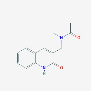 molecular formula C13H14N2O2 B5854921 N-[(2-hydroxy-3-quinolinyl)methyl]-N-methylacetamide 