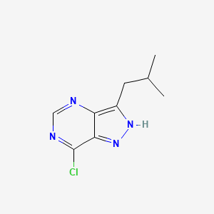 molecular formula C9H11ClN4 B585493 7-Chloro-3-isobutyl-1H-pyrazolo[4,3-d]pyrimidine CAS No. 1346605-36-4