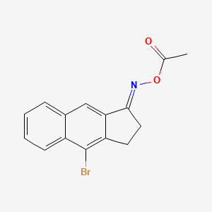 molecular formula C15H12BrNO2 B5854933 4-bromo-2,3-dihydro-1H-cyclopenta[b]naphthalen-1-one O-acetyloxime 