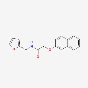 molecular formula C17H15NO3 B5854951 N-(2-furylmethyl)-2-(2-naphthyloxy)acetamide 