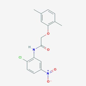 molecular formula C16H15ClN2O4 B5854957 N-(2-chloro-5-nitrophenyl)-2-(2,5-dimethylphenoxy)acetamide 