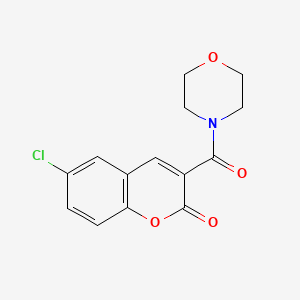 molecular formula C14H12ClNO4 B5854968 6-chloro-3-(4-morpholinylcarbonyl)-2H-chromen-2-one 