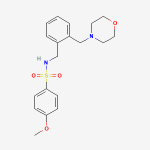4-methoxy-N-[2-(4-morpholinylmethyl)benzyl]benzenesulfonamide