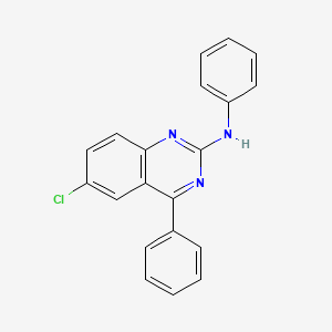 6-chloro-N,4-diphenyl-2-quinazolinamine