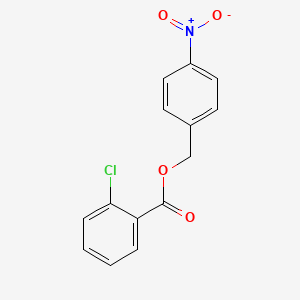 molecular formula C14H10ClNO4 B5855043 4-nitrobenzyl 2-chlorobenzoate 