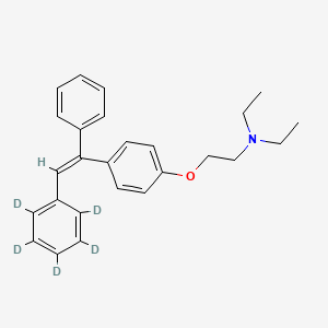 molecular formula C26H29NO B585505 Deschloro Clomiphene-d5 CAS No. 1346606-17-4
