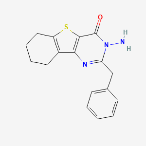 molecular formula C17H17N3OS B5855056 3-amino-2-benzyl-6,7,8,9-tetrahydro[1]benzothieno[3,2-d]pyrimidin-4(3H)-one 
