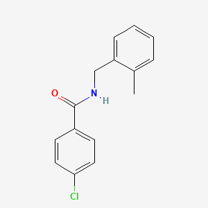 molecular formula C15H14ClNO B5855062 4-chloro-N-(2-methylbenzyl)benzamide 