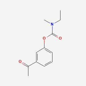 molecular formula C12H15NO3 B585509 3-Acetylphenyl ethyl(methyl)carbamate CAS No. 855300-09-3