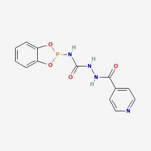 molecular formula C13H11N4O4P B5855103 N-1,3,2-benzodioxaphosphol-2-yl-2-isonicotinoylhydrazinecarboxamide 