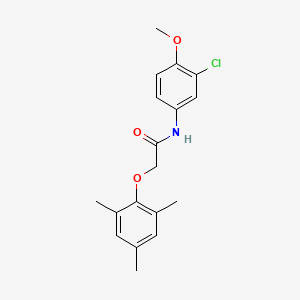 molecular formula C18H20ClNO3 B5855108 N-(3-chloro-4-methoxyphenyl)-2-(mesityloxy)acetamide 
