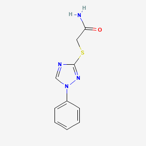 molecular formula C10H10N4OS B5855115 2-[(1-phenyl-1H-1,2,4-triazol-3-yl)thio]acetamide 