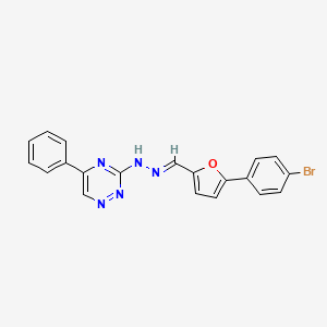 molecular formula C20H14BrN5O B5855139 5-(4-bromophenyl)-2-furaldehyde (5-phenyl-1,2,4-triazin-3-yl)hydrazone 