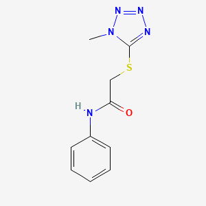 2-[(1-methyl-1H-tetrazol-5-yl)thio]-N-phenylacetamide