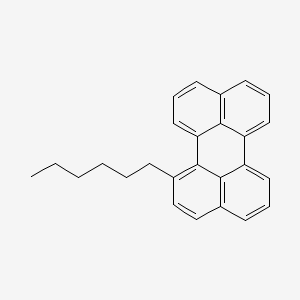 molecular formula C26H24 B585519 1-己基苝 CAS No. 143076-98-6