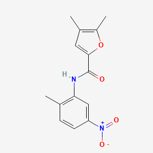 molecular formula C14H14N2O4 B5855194 4,5-dimethyl-N-(2-methyl-5-nitrophenyl)-2-furamide CAS No. 694461-62-6