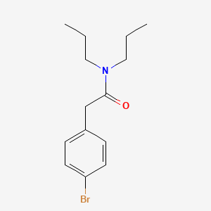 molecular formula C14H20BrNO B5855210 2-(4-bromophenyl)-N,N-dipropylacetamide 