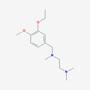 molecular formula C15H26N2O2 B5855213 N-(3-ethoxy-4-methoxybenzyl)-N,N',N'-trimethyl-1,2-ethanediamine 