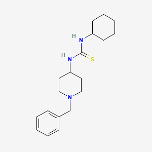 molecular formula C19H29N3S B5855217 N-(1-benzyl-4-piperidinyl)-N'-cyclohexylthiourea 