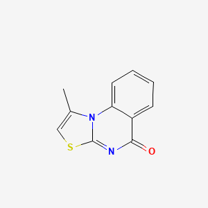 molecular formula C11H8N2OS B5855224 1-methyl-5H-[1,3]thiazolo[3,2-a]quinazolin-5-one 