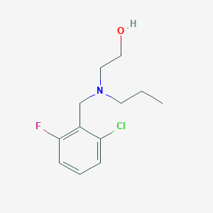 molecular formula C12H17ClFNO B5855229 2-[(2-chloro-6-fluorobenzyl)(propyl)amino]ethanol 
