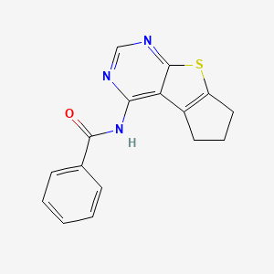 N-(6,7-dihydro-5H-cyclopenta[4,5]thieno[2,3-d]pyrimidin-4-yl)benzamide