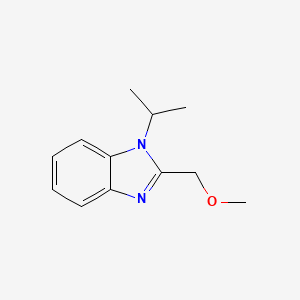 molecular formula C12H16N2O B5855273 1-isopropyl-2-(methoxymethyl)-1H-benzimidazole 