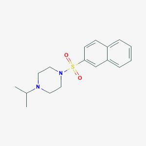 molecular formula C17H22N2O2S B5855274 1-isopropyl-4-(2-naphthylsulfonyl)piperazine 