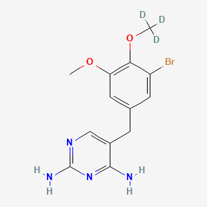 molecular formula C13H15BrN4O2 B585528 4-脱甲氧基-4-溴甲氧苄啶-d3 CAS No. 1346600-27-8