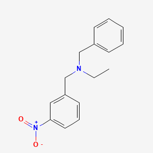 molecular formula C16H18N2O2 B5855293 N-benzyl-N-(3-nitrobenzyl)ethanamine 