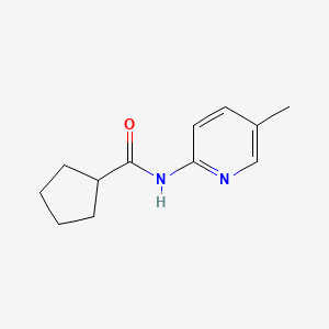 molecular formula C12H16N2O B5855301 N-(5-methyl-2-pyridinyl)cyclopentanecarboxamide 