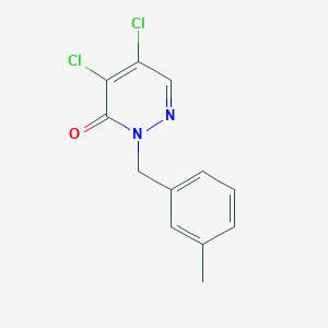 molecular formula C12H10Cl2N2O B5855311 4,5-dichloro-2-(3-methylbenzyl)-3(2H)-pyridazinone CAS No. 5353-29-7