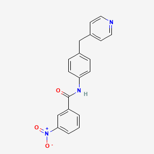 molecular formula C19H15N3O3 B5855312 3-nitro-N-[4-(4-pyridinylmethyl)phenyl]benzamide 