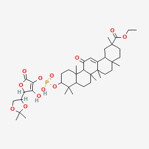 L-Ascorbic acid 2-(glycyrrhetic acid ethyl ester-3beta-yl)phosphate sodium salt