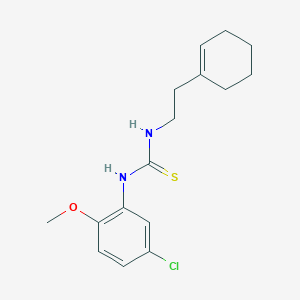 molecular formula C16H21ClN2OS B5855340 N-(5-chloro-2-methoxyphenyl)-N'-[2-(1-cyclohexen-1-yl)ethyl]thiourea 