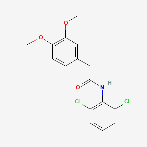 molecular formula C16H15Cl2NO3 B5855348 N-(2,6-dichlorophenyl)-2-(3,4-dimethoxyphenyl)acetamide 