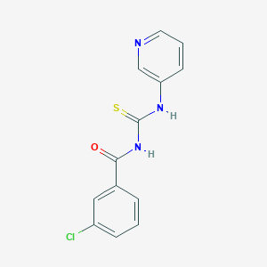 3-chloro-N-[(3-pyridinylamino)carbonothioyl]benzamide