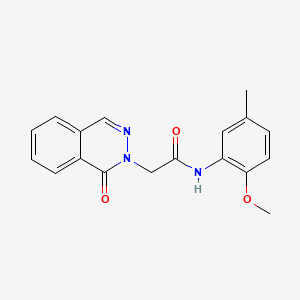 molecular formula C18H17N3O3 B5855370 N-(2-methoxy-5-methylphenyl)-2-(1-oxo-2(1H)-phthalazinyl)acetamide 