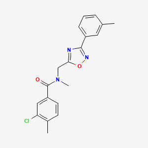 3-chloro-N,4-dimethyl-N-{[3-(3-methylphenyl)-1,2,4-oxadiazol-5-yl]methyl}benzamide