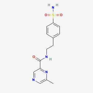 6-Methyl-N-(2-(4-sulfamoylphenyl)ethyl)pyrazine-2-carboxamide