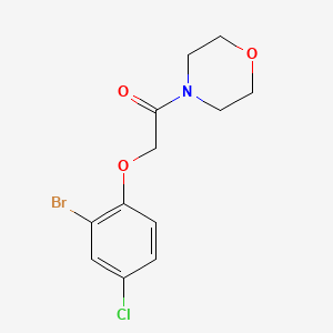 molecular formula C12H13BrClNO3 B5855405 4-[(2-bromo-4-chlorophenoxy)acetyl]morpholine 
