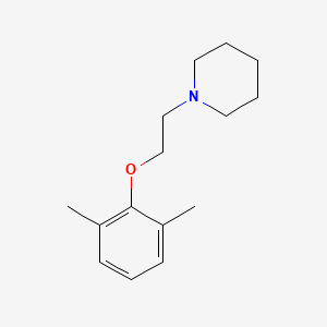 molecular formula C15H23NO B5855417 1-[2-(2,6-dimethylphenoxy)ethyl]piperidine 