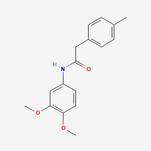 molecular formula C17H19NO3 B5855424 N-(3,4-dimethoxyphenyl)-2-(4-methylphenyl)acetamide 
