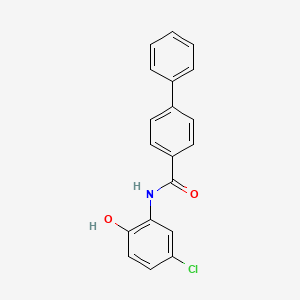 molecular formula C19H14ClNO2 B5855428 N-(5-chloro-2-hydroxyphenyl)-4-biphenylcarboxamide 