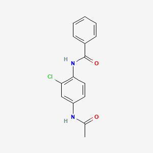 molecular formula C15H13ClN2O2 B5855436 N-[4-(acetylamino)-2-chlorophenyl]benzamide 