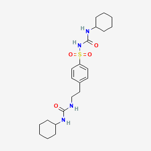 N-(Cyclohexylcarbamoyl)-4-(2-((cyclohexylcarbamoyl)amino)ethyl)benzenesulfonamide