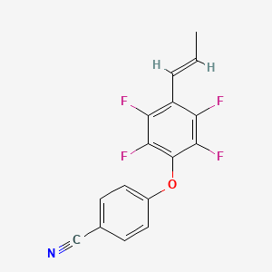 molecular formula C16H9F4NO B5855442 4-[2,3,5,6-tetrafluoro-4-(1-propen-1-yl)phenoxy]benzonitrile 