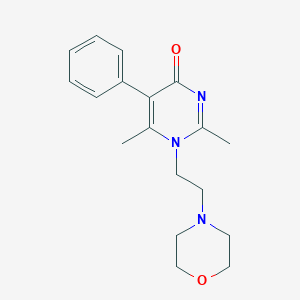 molecular formula C18H23N3O2 B5855459 2,6-dimethyl-1-[2-(4-morpholinyl)ethyl]-5-phenyl-4(1H)-pyrimidinone 